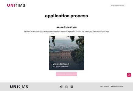 WES application step 1