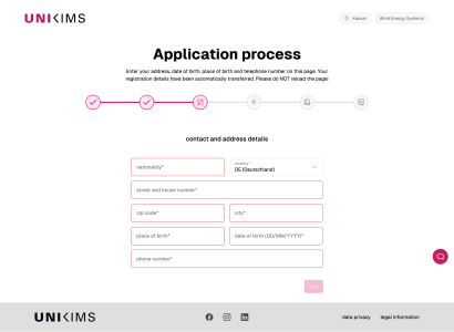 WES application step 4