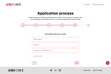 WES application step 5