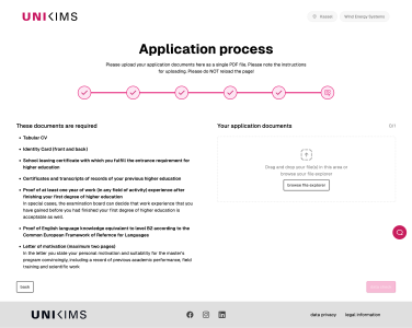 WES application step 6